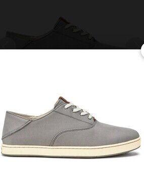 OluKai Kahu Lace Canvas Sneakers in Gray size 10